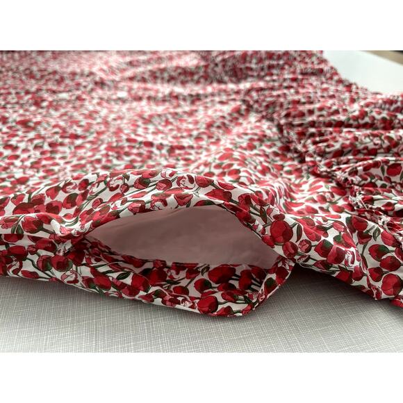 J Crew Sz XXL Amelia Mini Dress Liberty Print Cotton Casual Preppy Cruise Comfy - Picture 9 of 15